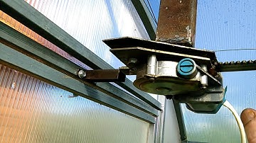 Первый этап реализации автоматического проветривания теплицы. Занимательная механика.