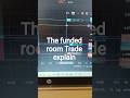 The funded room Trade explain day one , How To Trade Funded room #shortvideo #the funded room