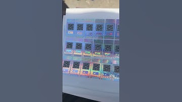 Custom Printed QR Security Holograms for Cannabis and CBD Packaging