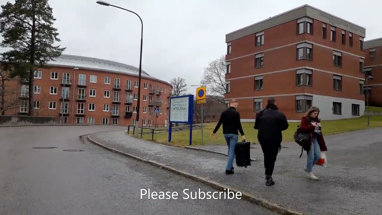 Sweden, Stockholm, Bus Ride From Roslagstull to Professorsslingan