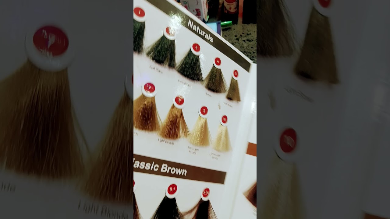 Streax professional colour shade card