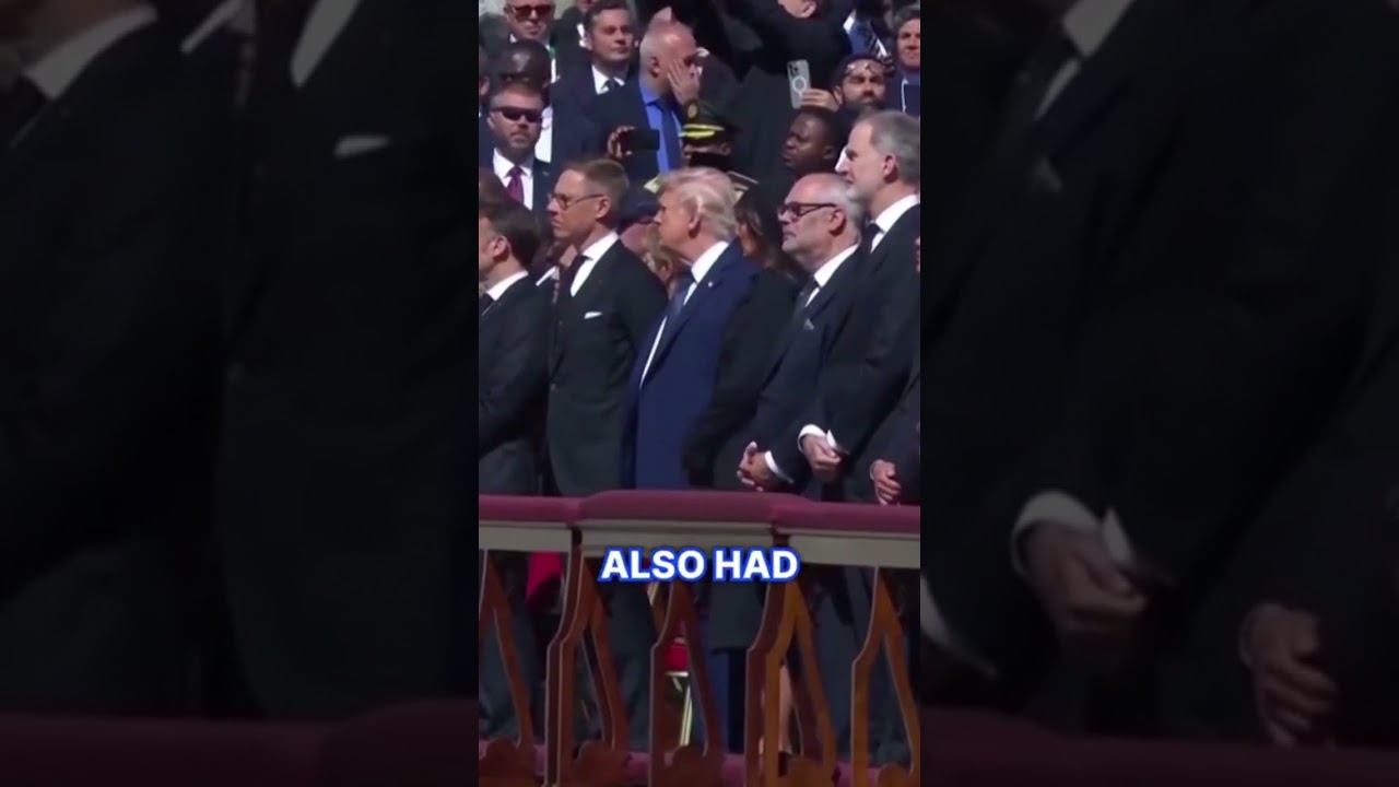 Trump 'breaks dress code' at Pope's funeral 