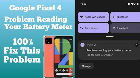 Google Pixel 4 Problem Reading Your Battery Meter Fix 100% Solve Urdu/Hindi
