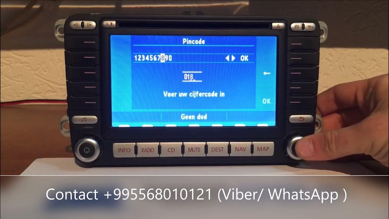 VW Radio Navigation System MFD code ( unlock ) YouTube