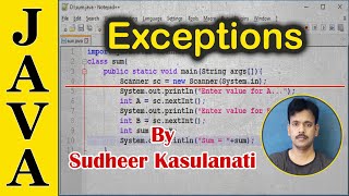 Java 12 - Exceptions