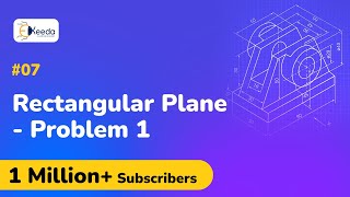 Rectangular Planes Problem No.1 - Projection of Planes - Engineering Drawing