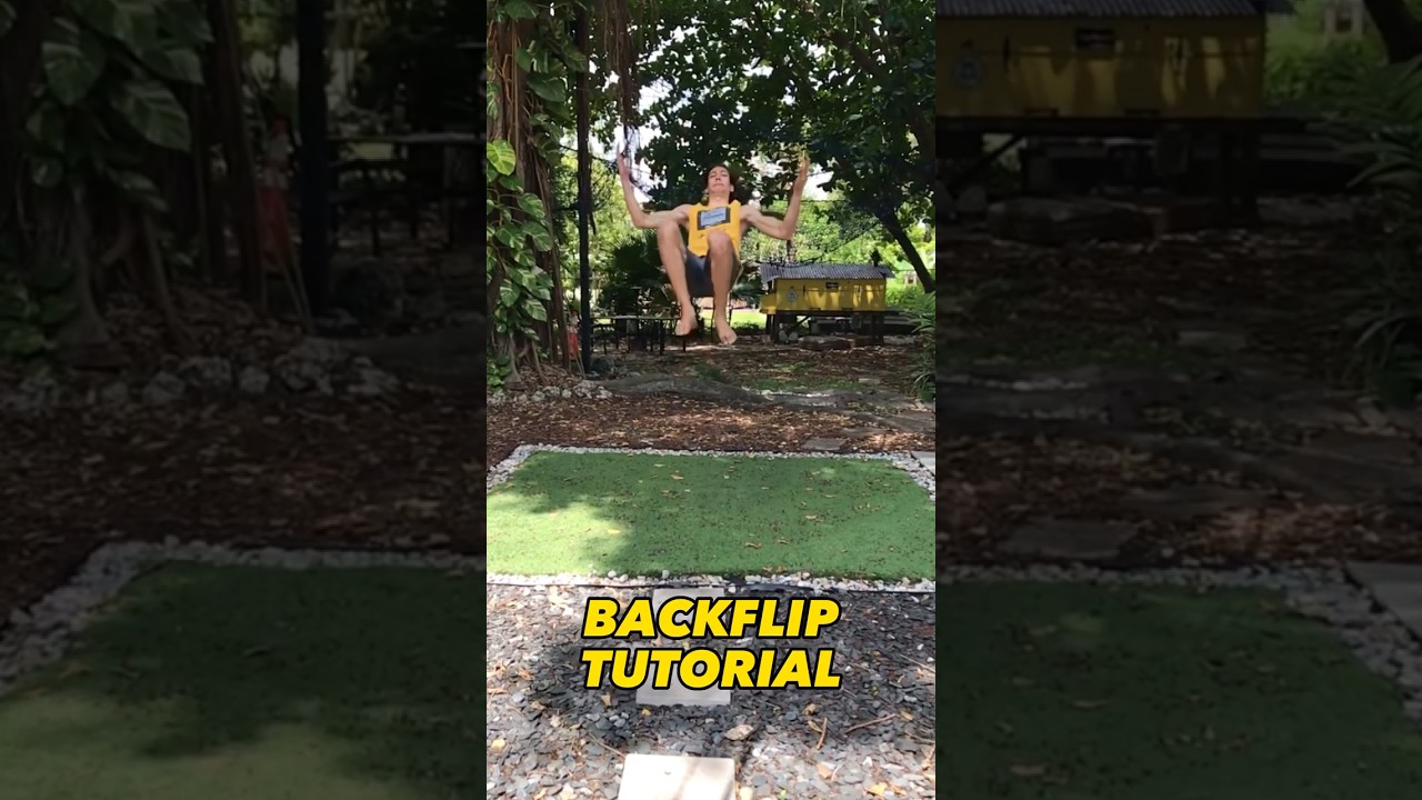 How to backflip on ground safety! 