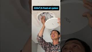 Enjoy fresh air with a high airflow rate of 320 m³/h. #freshairsystem #freshairventilator