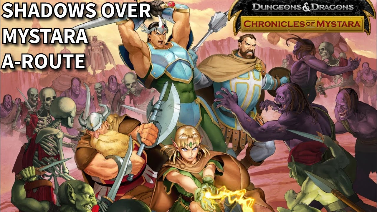D&D Beat 'em up! Shadow over Mystara A-route full game play through!