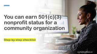 Did you know that you can earn 501(c)(3) status for a grassroots community program? #501c3