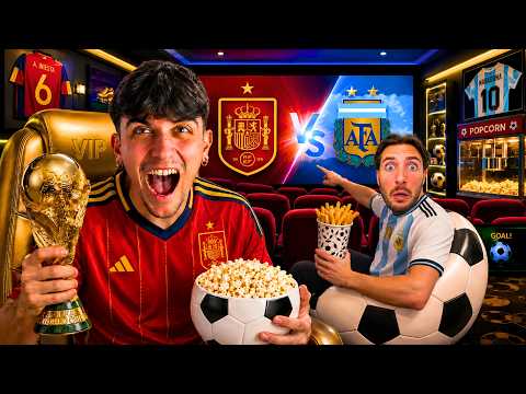 WE BUILT a HOME CINEMA to WATCH the WORLD CUP FINAL! 🌎🍿
