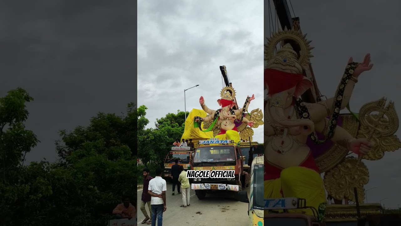 Ganesh Idols Transporting At Vijay Mavni Arts 2025 | Big Ganesh Idol 