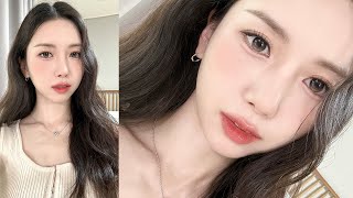 핀터레스트st 가을 무화과 메이크업 🍁🧡 수분 쫀쫀 환절기 기초, 다크닝 없는 지속력 갑 쿠션, 눈썹 탈색 후기, 애교살 꿀팁, 분위기 있는 베이지 색조템들・・・