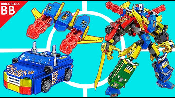 Speed Build Ironhide ! ⚡️ Optimus Maximus Combiner, Unboxing & Assembly Lego Transformers Sembo 8in1