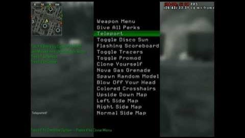 {COD4} [PC] Hack menu patch 1.7 !