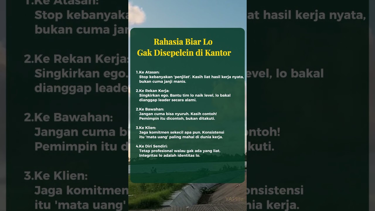 Rahasia Biar Lo Gak Disepelein di Kantor