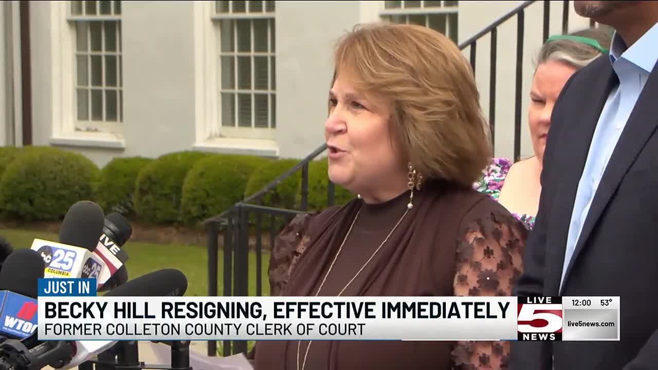 VIDEO: Colleton County clerk of court resigns, effective immediately