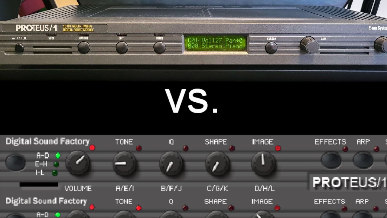 E-MU Proteus vs. Kontakt Library - YouTube