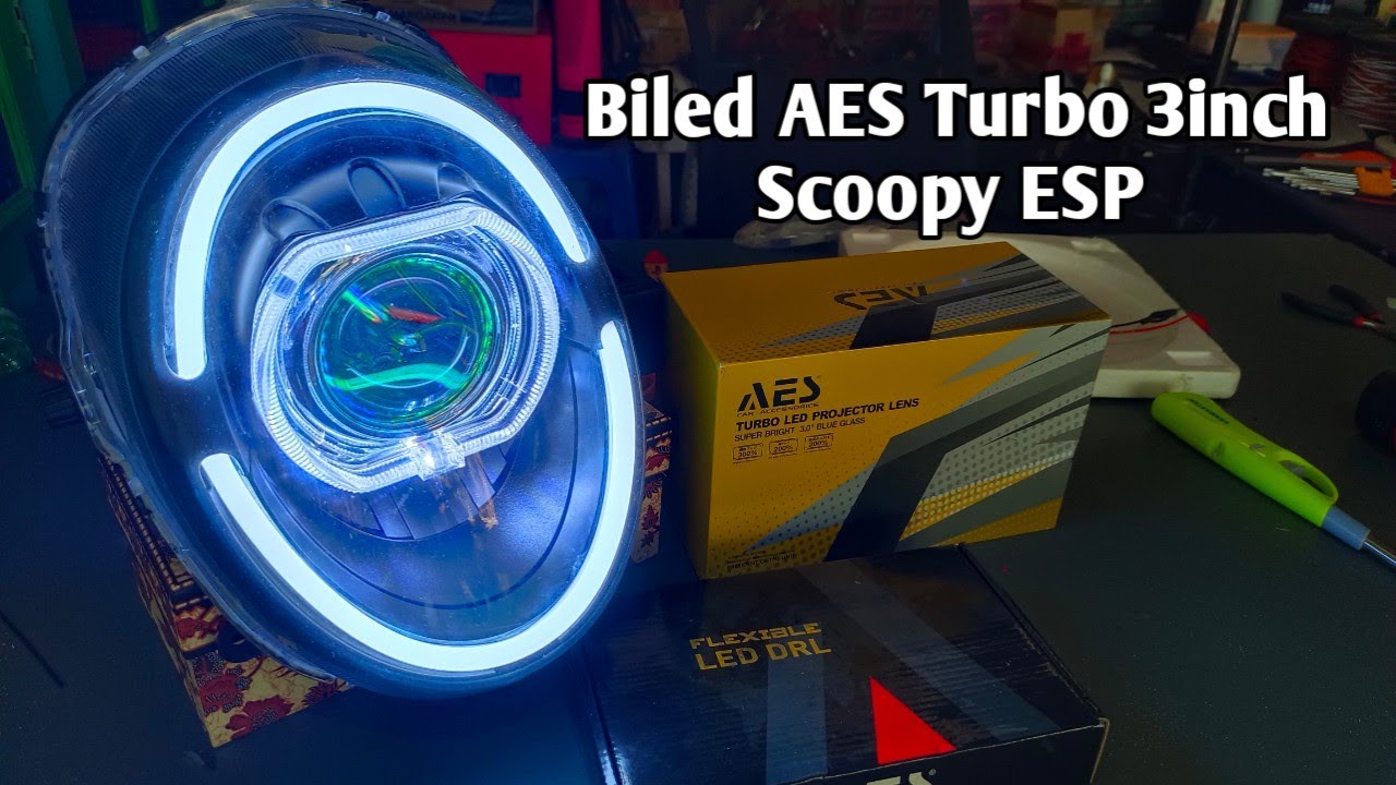 Pasang Biled AES Turbo 3inch Scoopy ESP
