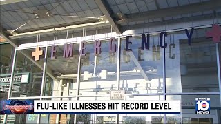 Flu-like illnesses hit record level