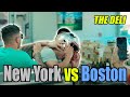 New york guys go to italian deli in boston