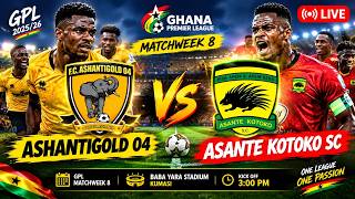 🔴 LIVE 🔥 ASHANTIGOLD 04 VS ASANTE KOTOKO! GPL MATCHWEEK 8 SHOWDOWN—WHO WILL WIN? ⚽�