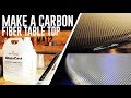 Carbon Fiber Table Top - Glasscast epoxy pour