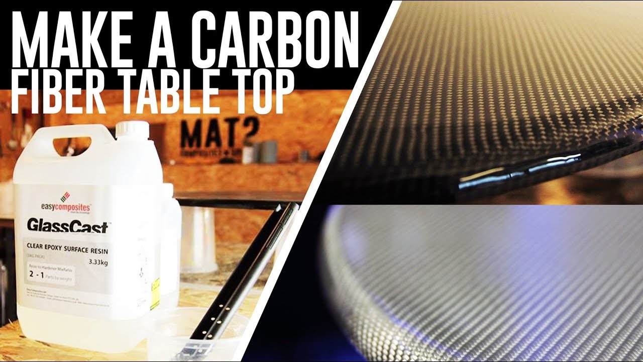 Carbon Fiber Table Top - Glasscast epoxy pour 