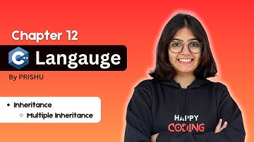 #12  Multiple Inheritance in C++ | Happy Coding with Prishu