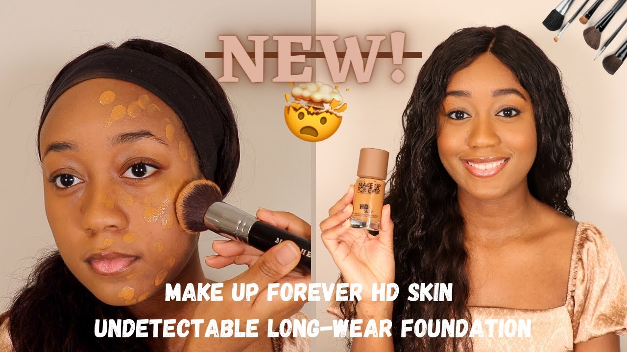 NEW* MAKEUP FOREVER HD SKIN UNDETECTABLE FOUNDATION FIRST IMPRESSIONS + TRY  ON 