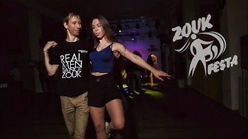 Festa Party. Aleksandr Grigoriev and Aleksandra. Zouk improvisation