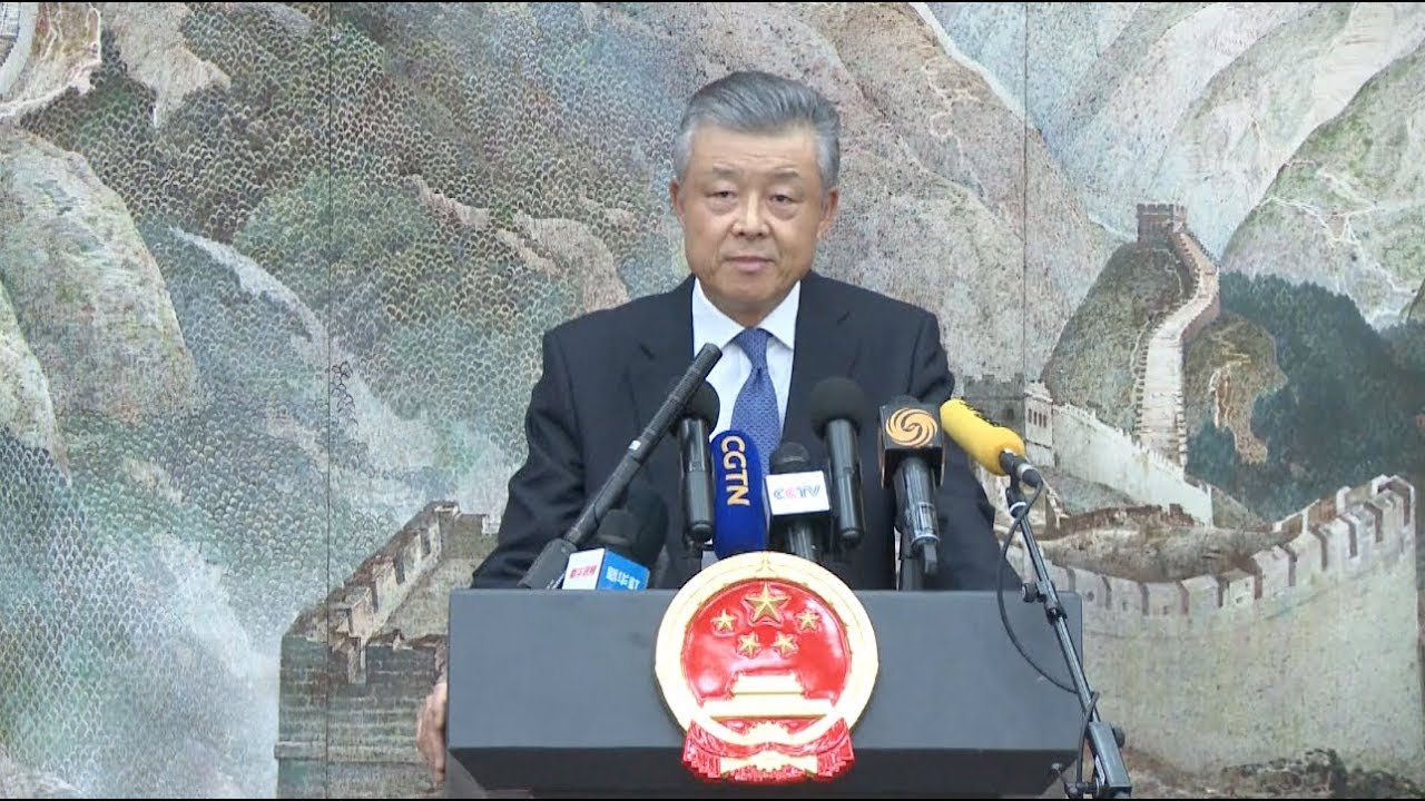 Chinese Ambassador Slashes British Interference in Hong Kong Affairs newspaper mockup