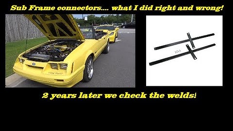 Fox body Sub frame connectors what I did wrong and right
