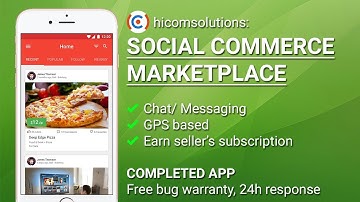 Social Commerce Marketplace iOS App Template, Script, Source Code for Sale