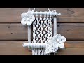 MACRAME PHOTO FRAME USING DRIFTWOOD STICKS