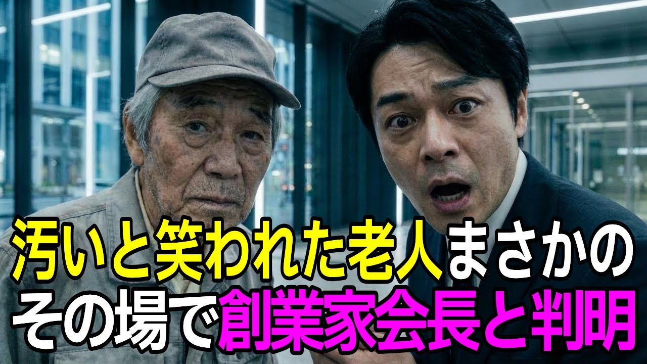 深夜の清掃員をゴミ扱いした結果→たった1本の電話で社長が顔面蒼白に【感動する話】