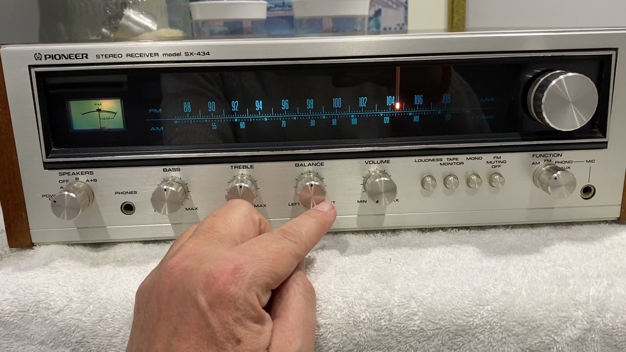 Pioneer SX 434. Vintage Receiver from the mid 1970's - YouTube