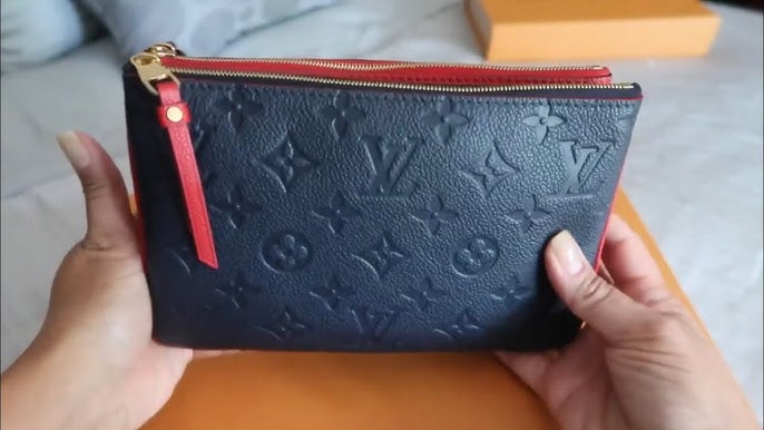 Louis Vuitton Double Zip Pochette in Red