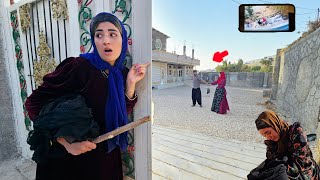 Zolfa lying in wait, Setayesh in Ramin's arms: Can Ramin and Setayesh take over Ostad's estate?🤔 screenshot 5