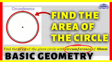 No Given RADIUS. No Given DIAMETER | Find the Area of the Circle (BASIC GEOMETRY)
