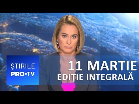 știrile Pro Tv 11 Martie 2019 Ediție Integrală Youtube