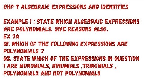Chp 7 Algebraic Expressions and Identities. (Ex 1 and Ex 7A Q1 and Q2). Class 8. Oxford Mathematics