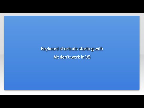 Keyboard shortcuts starting