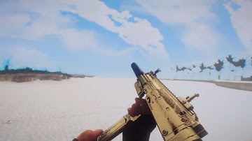 Gold MP7 Skin with New Custom Animations (Fallout 4)