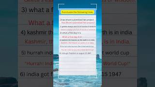 Punctuation learning/punctuation exercises/how to punctuate sentences?/#saimaclasses |#english