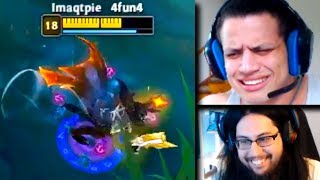 Shiphtur Becomes Imaqtpie | Tyler1 Reacts To the Worst Throw of 2018 | LoL Funny Moments