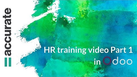 HR training video Part 1 | Employee and Contract Creation