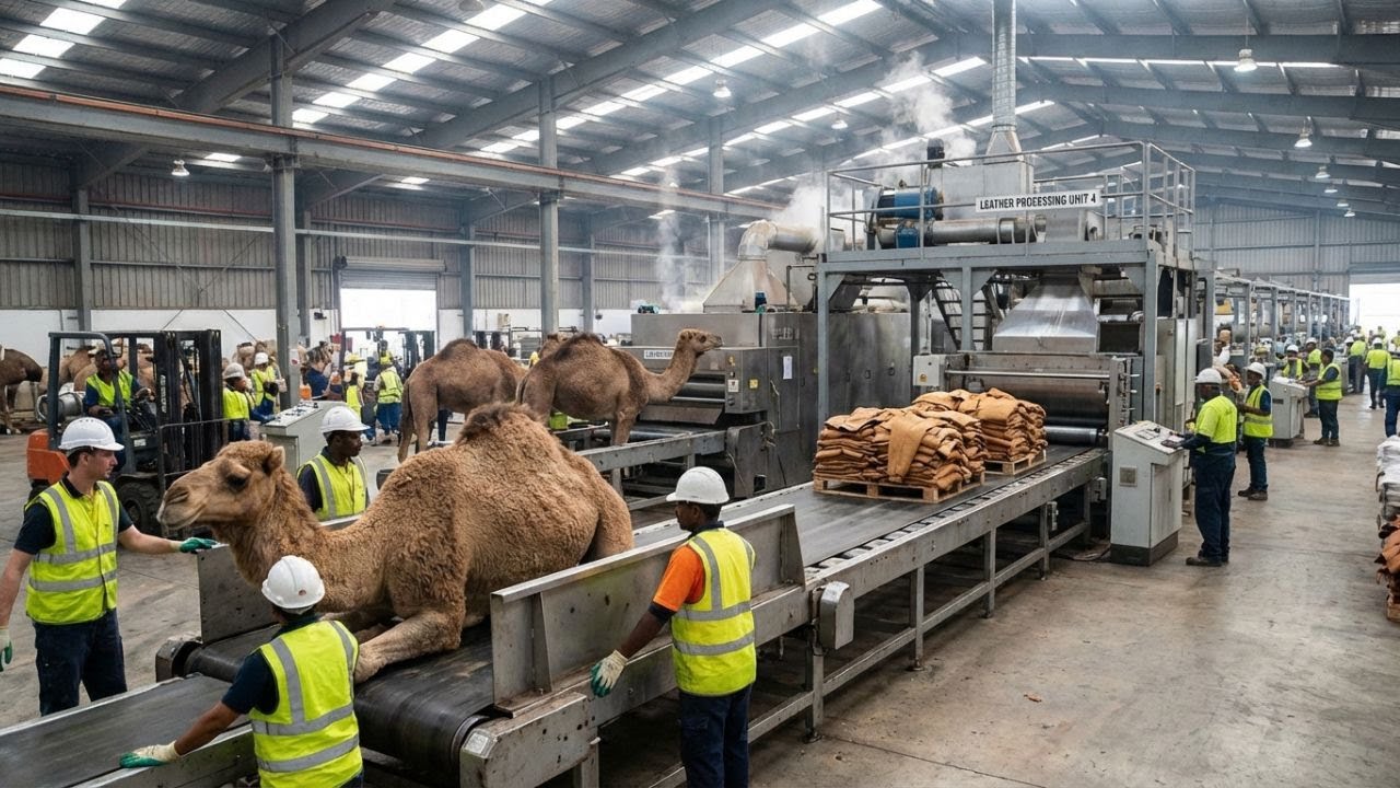 Entering a Camel Slaughter Factory so You never Have To (How Camel Skin Makes Expensive Products)