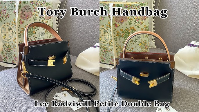 TORY BURCH Lee Radziwill Petite Double Bag In Pine Frost