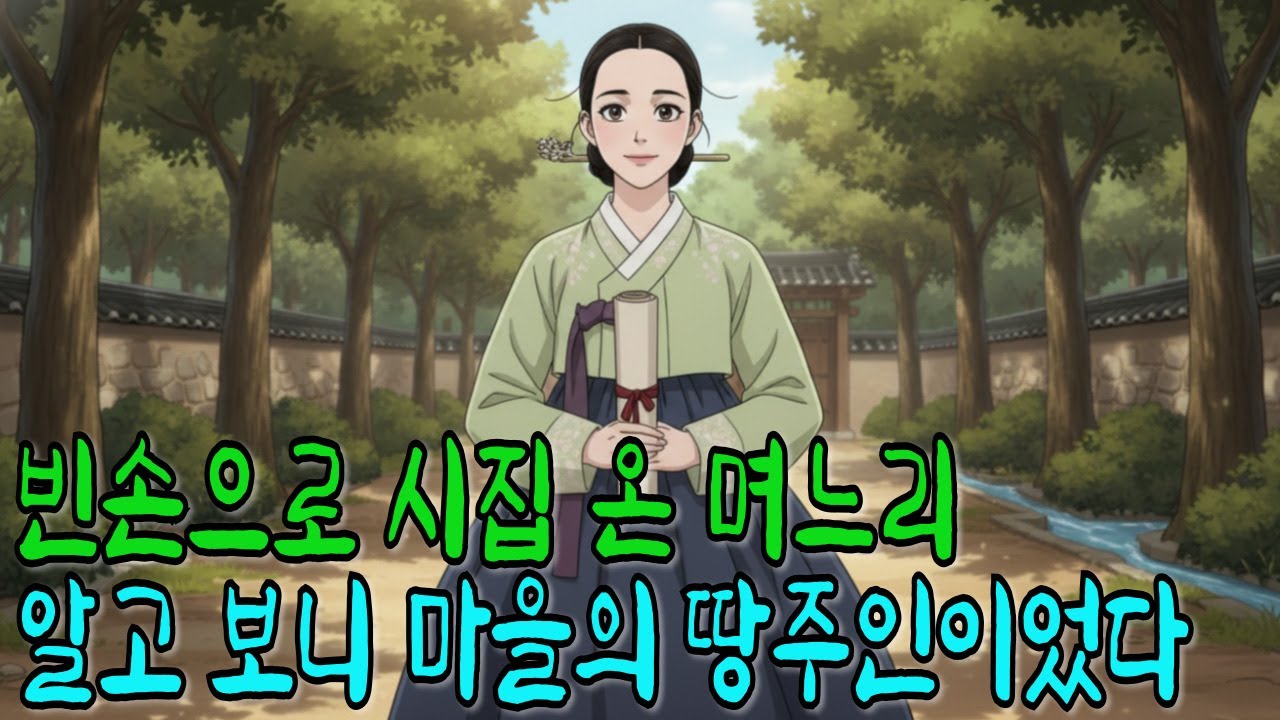 빈손으로 시집 온 며느리, 알고 보니 이 마을 전체의 땅주인이었다 오디오북 | 민담 | 설화